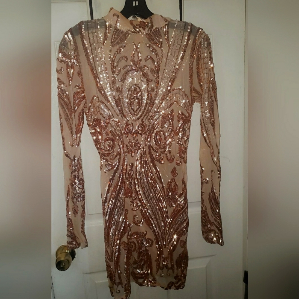 Sequin Cocktail/Party Wedding Dress